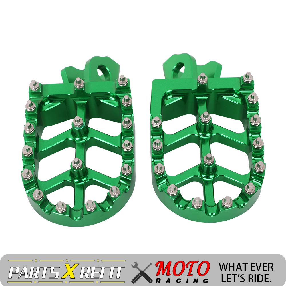 AnXin Dirt Bike Foot Pegs Motorcycle Footpegs Foot Pedals Rests CNC for KLX 110 KLX110 2002-2023 KLX110L 2010-2023 KX60 1998-2003 Pit Bike Black