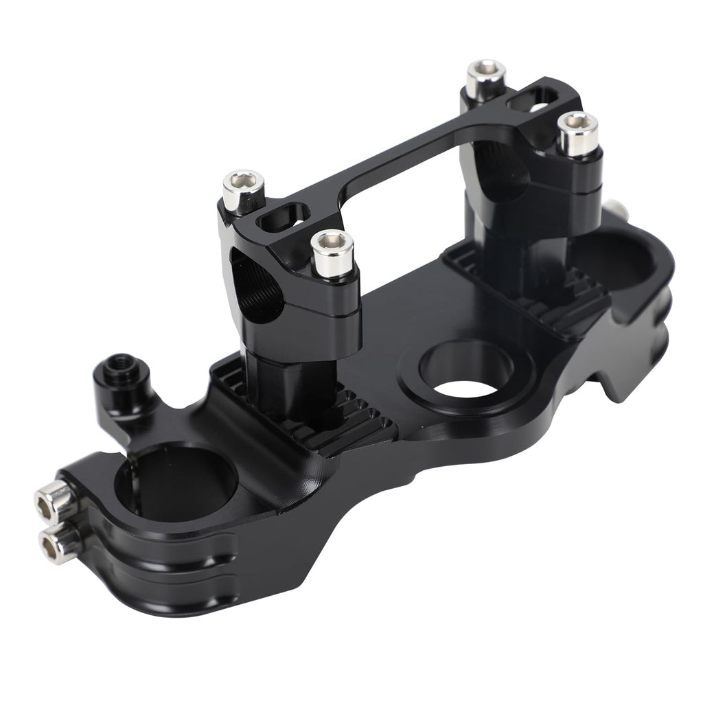 Motorcycle Top Triple Clamp 7/8" 22MM Upper Triple Tree Bar Mount with Risers Set CNC for CRF110 CRF110F 2013-2024 CRF125F CRF125FB 2019-2024 CRF 110F 125F 125FB Red
