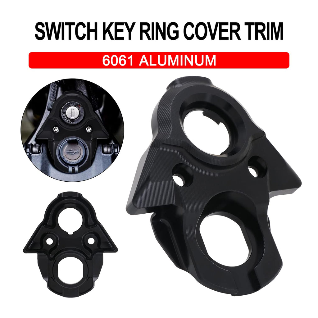 JFG RACING Ignition Key Switch Cover for Surron Light Bee,CNC Key Set Ignition Lock Cylinder Ring Cover Trim for Dirt Bike Sur Ron Light Bee X and S/X160/X260-Orange