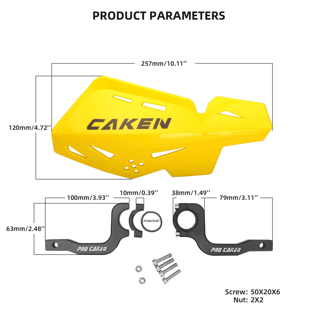 Universal 7/8" 22mm and 1 1/8" 28mm Handle Bar Hand Guards CNC Bracket for Dirt Bike Motocross ATV Scooter for CRF KLX KX LTR TRX SX SXF EXC XCW Grizzly Hawk 250 Bicycles-Red