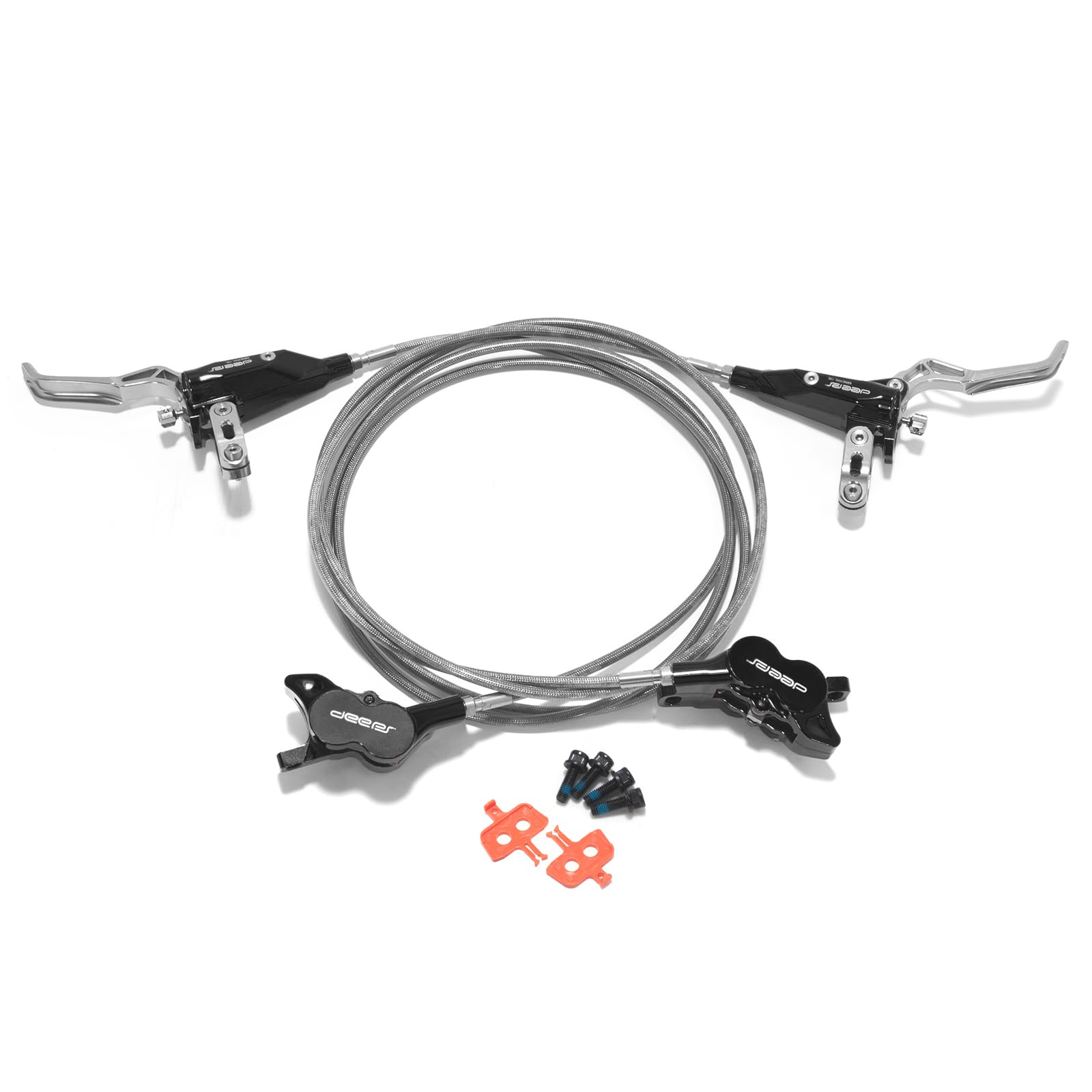 TOFR Upgraded Front Rear Brake Kit for Surron Light Bee X/Talaria XXX/Talaria Sting MX3 / R MX4 / Segway X160 X260 / 79Bike Falcon M/E Ride Pro-SS