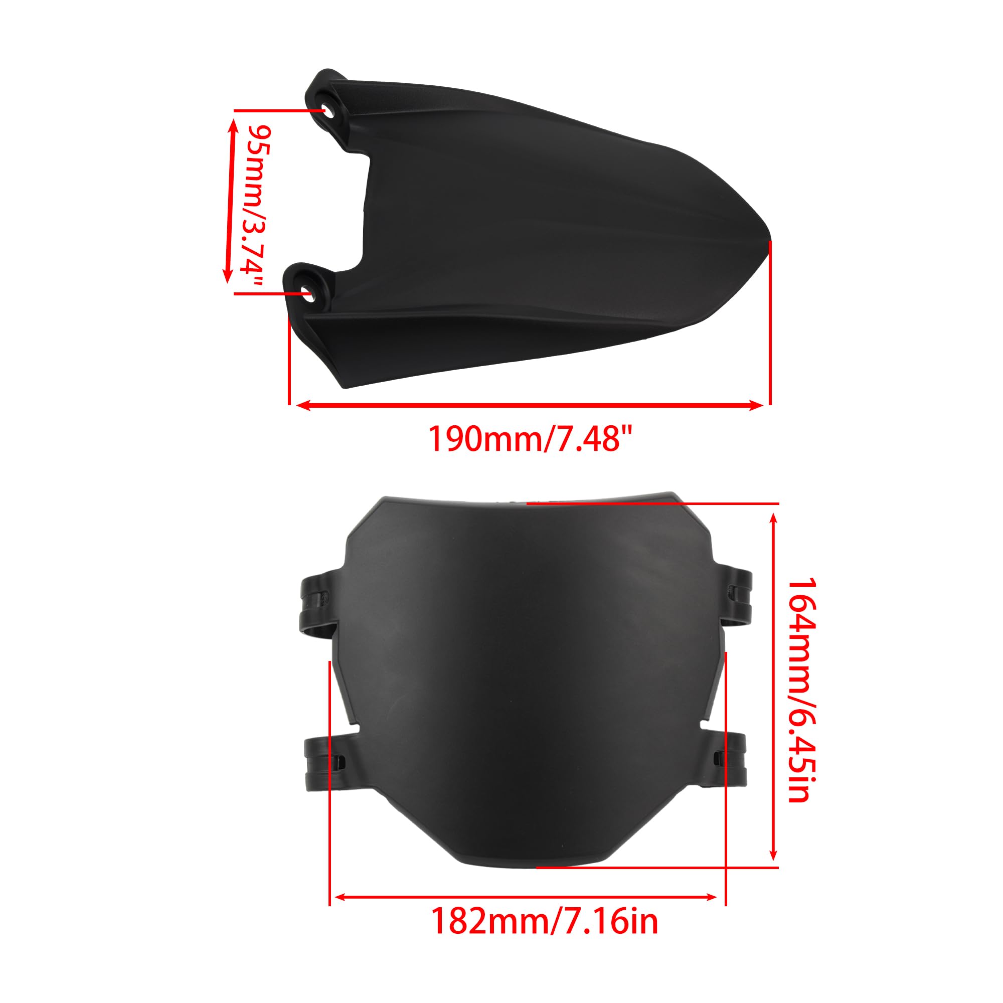 Short Rear Fender Protector,Talaria Rear Mudguard For MX3 MX4 Electric Dirt Bike EBike - Carbon Fiber