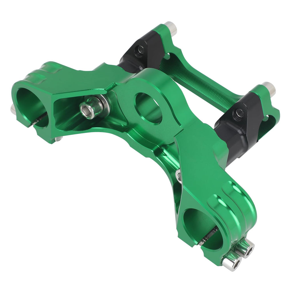 Motorcycle Top Triple Clamp 7/8" 22MM Upper Triple Tree Bar Mount with Risers Set CNC for CRF110 CRF110F 2013-2024 CRF125F CRF125FB 2019-2024 CRF 110F 125F 125FB Red