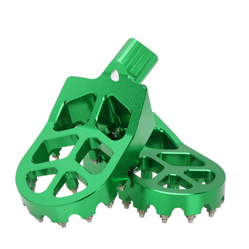 AnXin Dirt Bike Foot Pegs Motorcycle Footpegs Foot Pedals Rests CNC for KLX 110 KLX110 2002-2023 KLX110L 2010-2023 KX60 1998-2003 Pit Bike Black