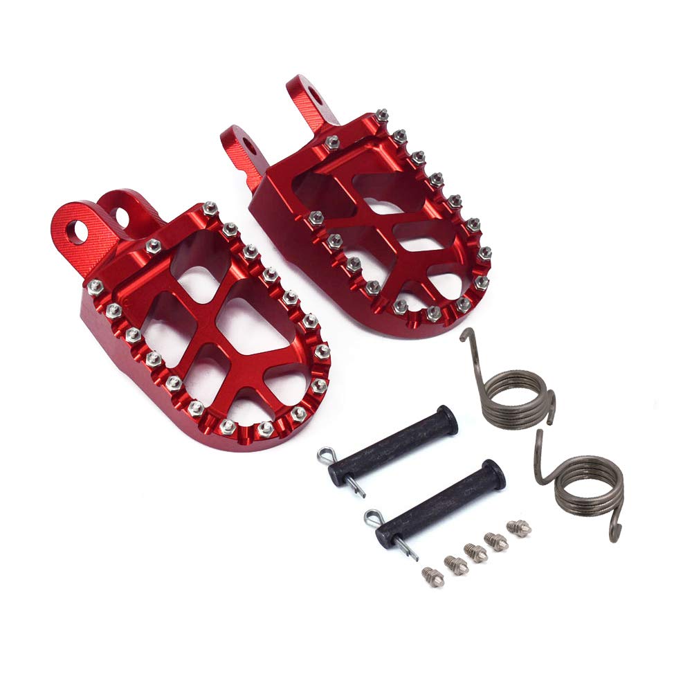 AnXin Dirt Bike Foot Pegs Motorcycle Footpegs Foot Pedals Rests CNC For CRF 110 CRF110F 2013-2022 CRF125F 2014-2023 Dirt Pit Bike Silver