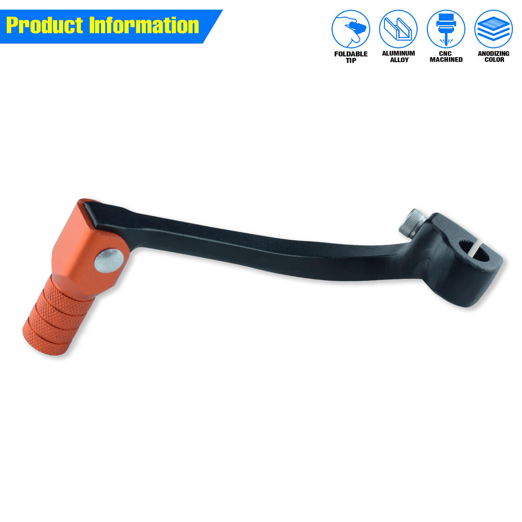 Folding Dirt Bike Shifter Lever - Alloy Aluminium Gear Lever Fit for CRF110 CRF110F 2013-2023 TTR110 08-09 TTR125 11-21 Black