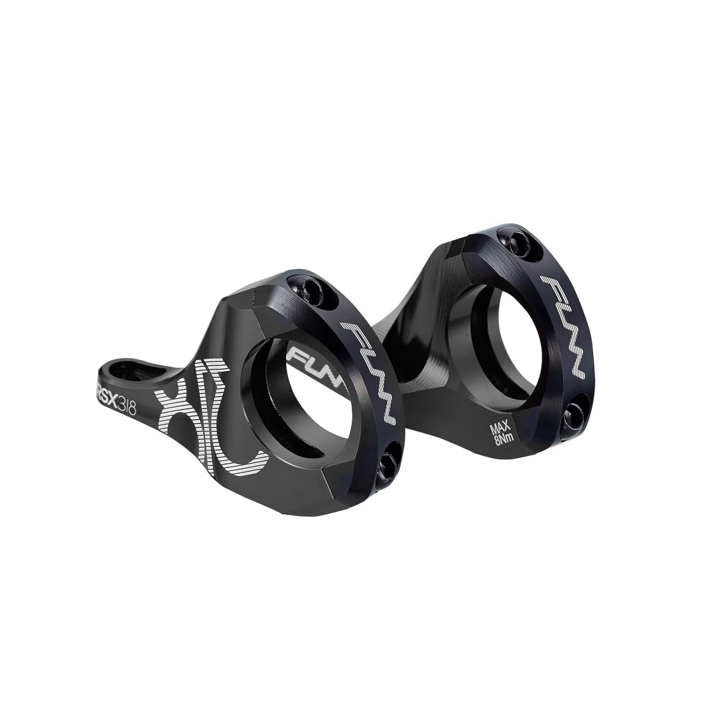 Funn RSX Mountain Bike Direct Mount Bike Stem with 31.8mm Bar Clamp, 2 Pieces Lightweight Split Design for Dual Crown Forks, Adjustable Extension 45-50mm