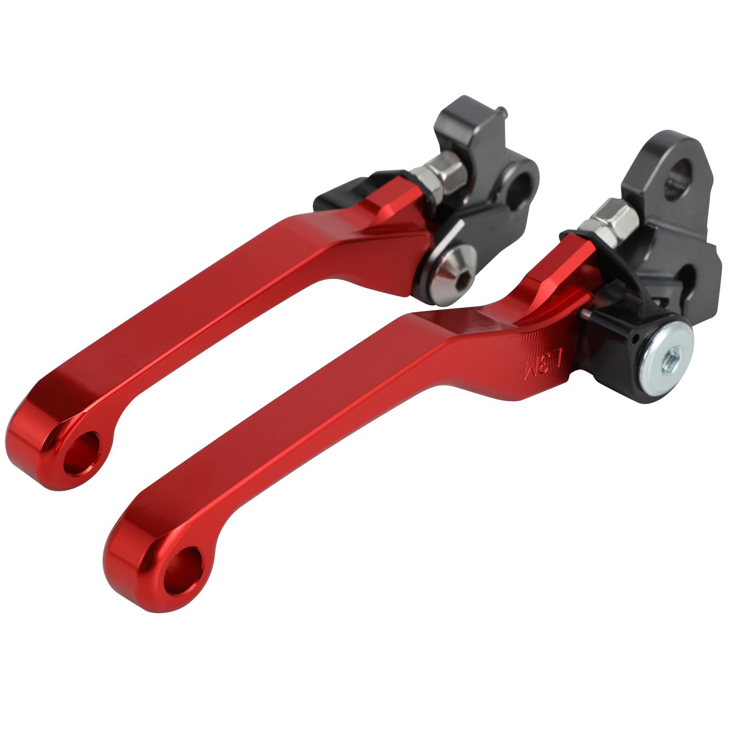 Brake Clutch Levers for KLX 110 KLX110 2002-2025 KLX110L 2010-2025 Dirt Pit Bike Adjustable CNC Lever Pivot Set Secure Vibrant Anodized Green