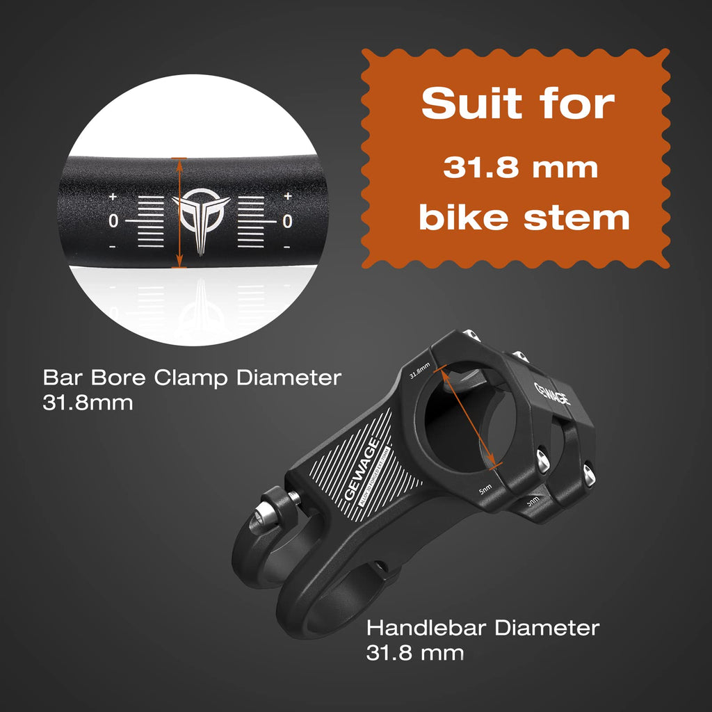 31.8 Bike Handlebar - 25mm, 55mm, 70mm, 90mm,120mm Riser Handlebar - 780mm Aluminium Alloy Mountain Bike Bicycle Handlebars (31.8-120mm Rise)