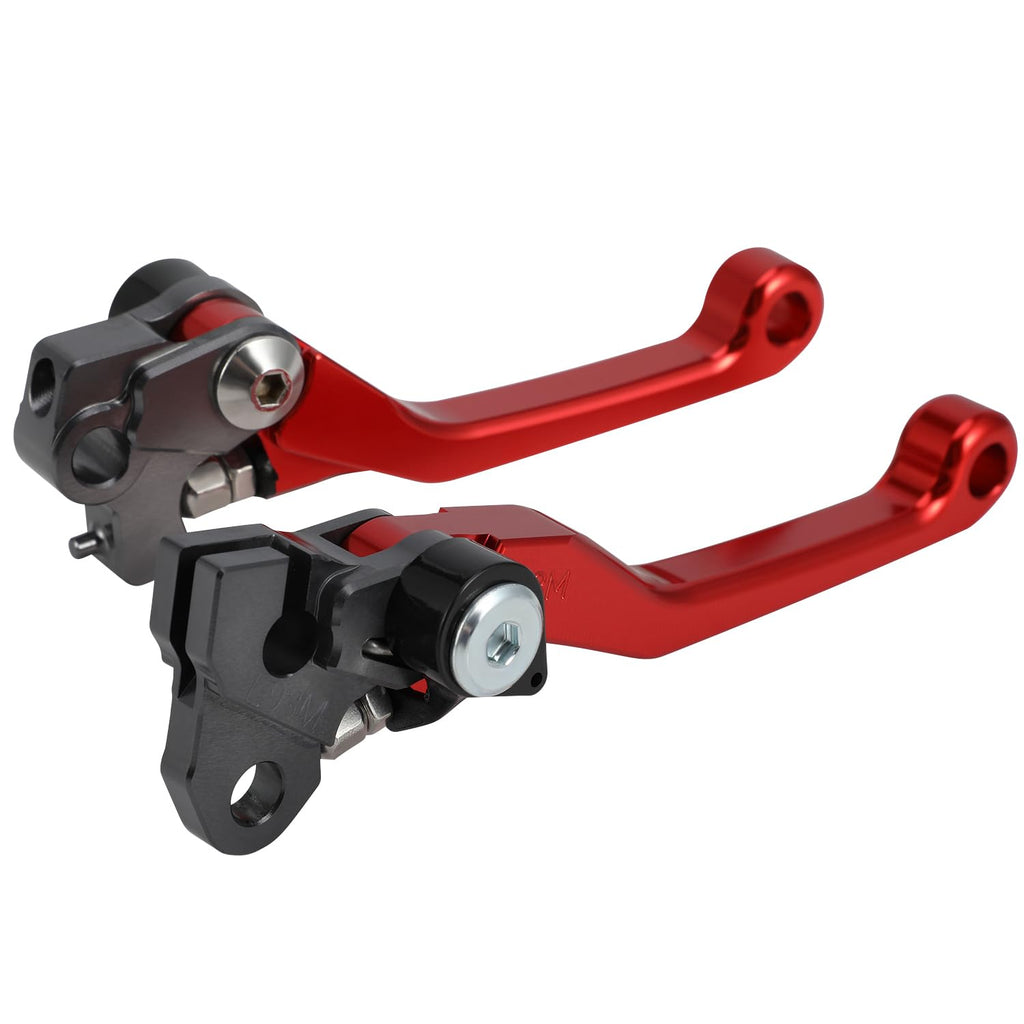 Brake Clutch Levers for KLX 110 KLX110 2002-2025 KLX110L 2010-2025 Dirt Pit Bike Adjustable CNC Lever Pivot Set Secure Vibrant Anodized Green