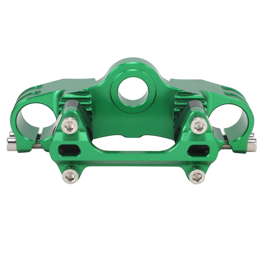 Motorcycle Top Triple Clamp 7/8" 22MM Upper Triple Tree Bar Mount with Risers Set CNC for CRF110 CRF110F 2013-2024 CRF125F CRF125FB 2019-2024 CRF 110F 125F 125FB Red