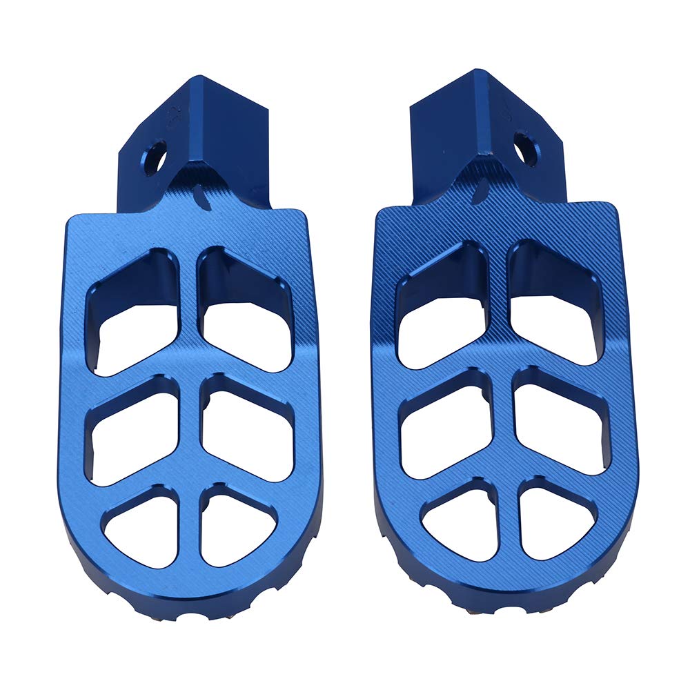 AnXin Dirt Bike Foot Pegs Motorcycle Footpegs Foot Pedals Rests CNC for TTR 110 TTR110 TTR 110E TTR110E 2011-2023 Pit Bike Blue
