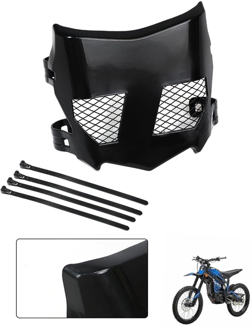 Talaria Sting Front Plate Fairing, Motorcycle Black Replacement Panel with Vented, Guard Piece for Bike Face Repair Garage Needs Talaria Sting Number Plate Bike Nose Panel Front Guard Cover