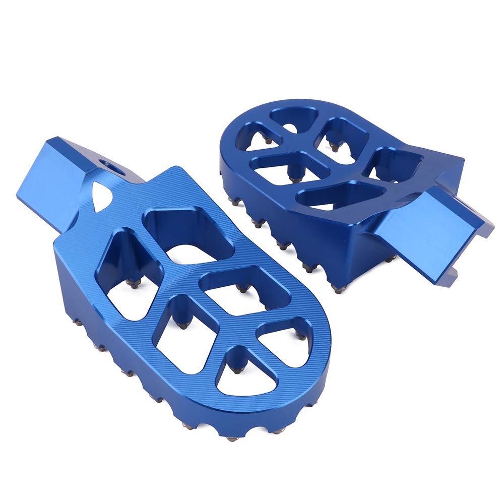 AnXin Dirt Bike Foot Pegs Motorcycle Footpegs Foot Pedals Rests CNC for TTR 110 TTR110 TTR 110E TTR110E 2011-2023 Pit Bike Blue