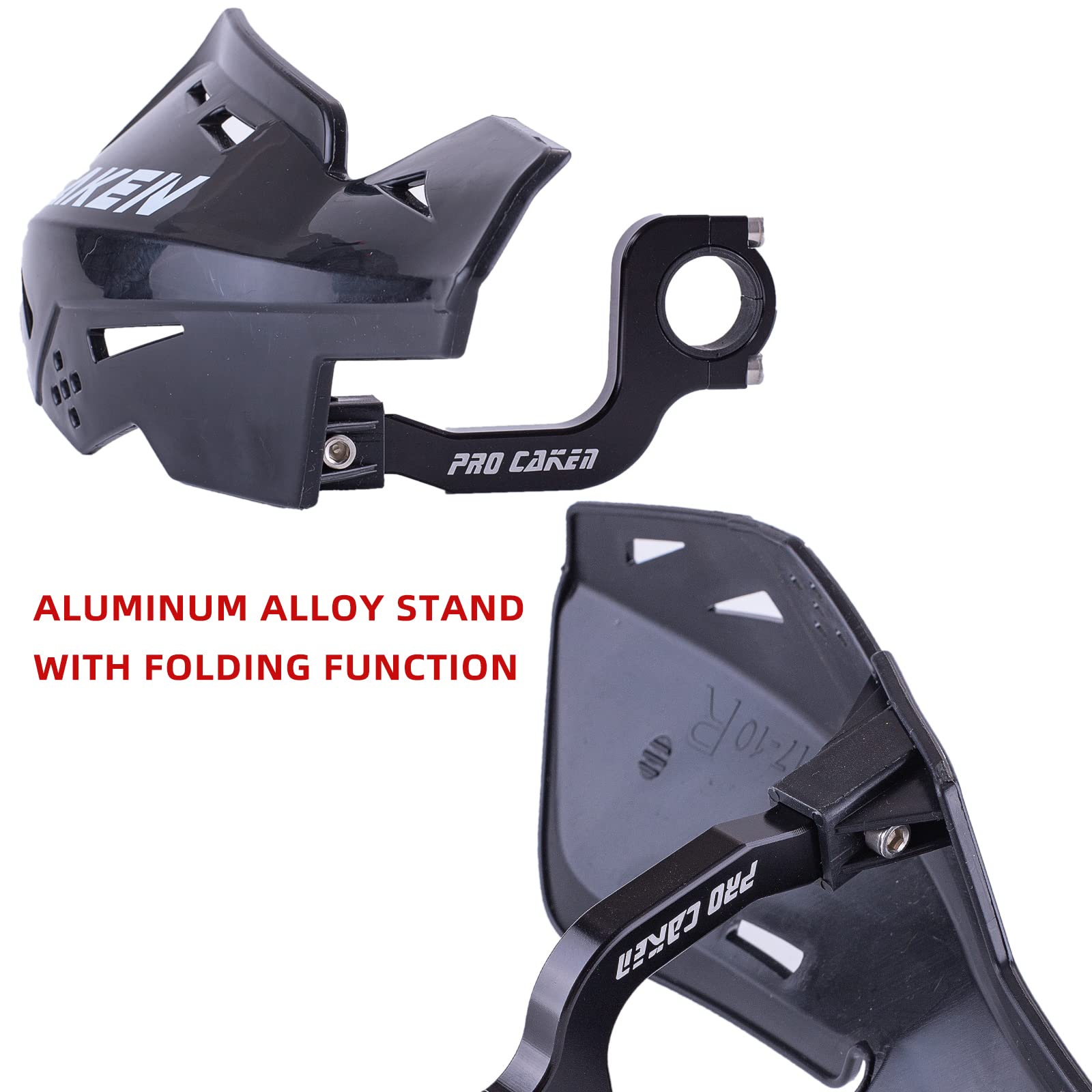 Universal 7/8" 22mm and 1 1/8" 28mm Handle Bar Hand Guards CNC Bracket for Dirt Bike Motocross ATV Scooter for CRF KLX KX LTR TRX SX SXF EXC XCW Grizzly Hawk 250 Bicycles-Red