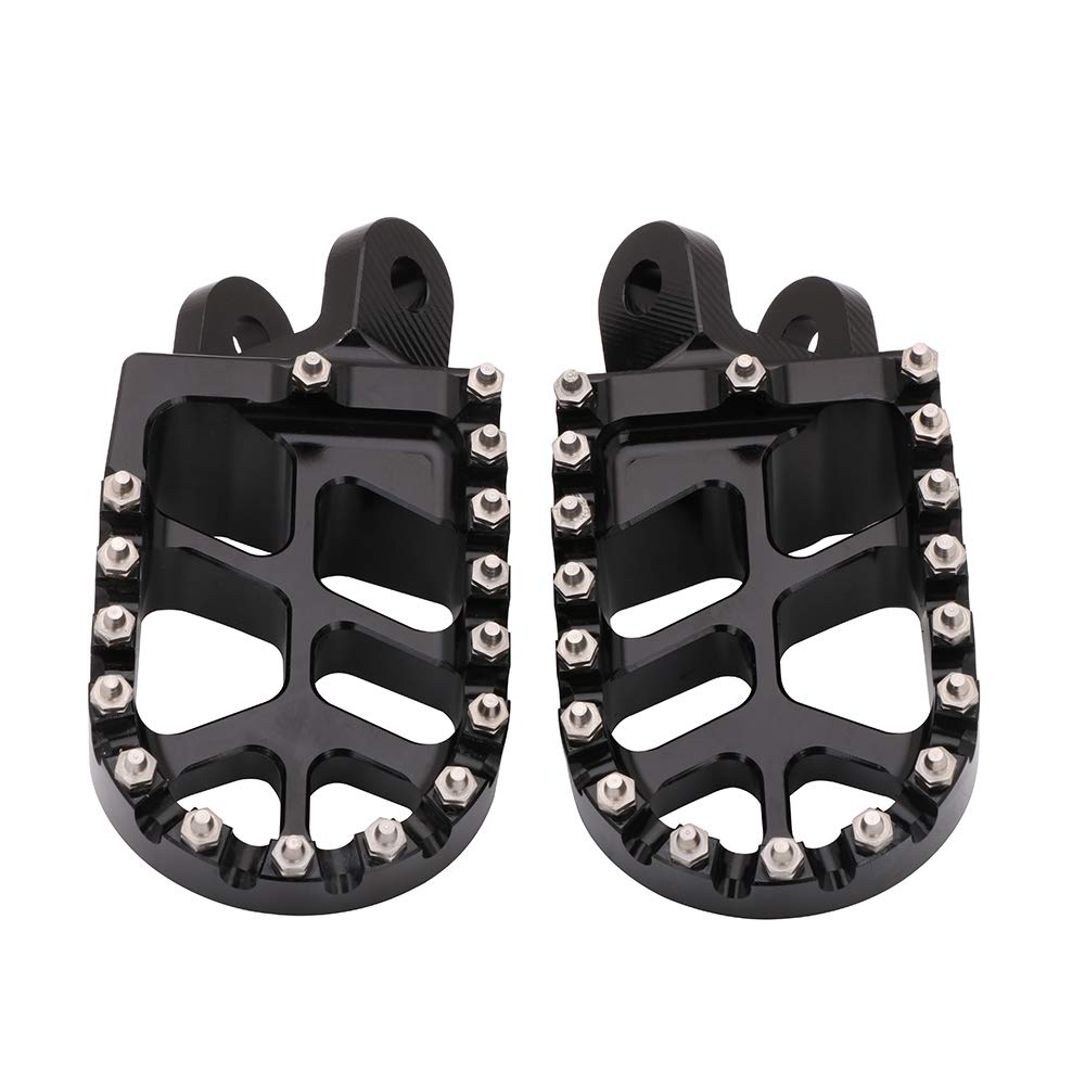 AnXin Dirt Bike Foot Pegs Motorcycle Footpegs Foot Pedals Rests CNC for KLX 110 KLX110 2002-2023 KLX110L 2010-2023 KX60 1998-2003 Pit Bike Black