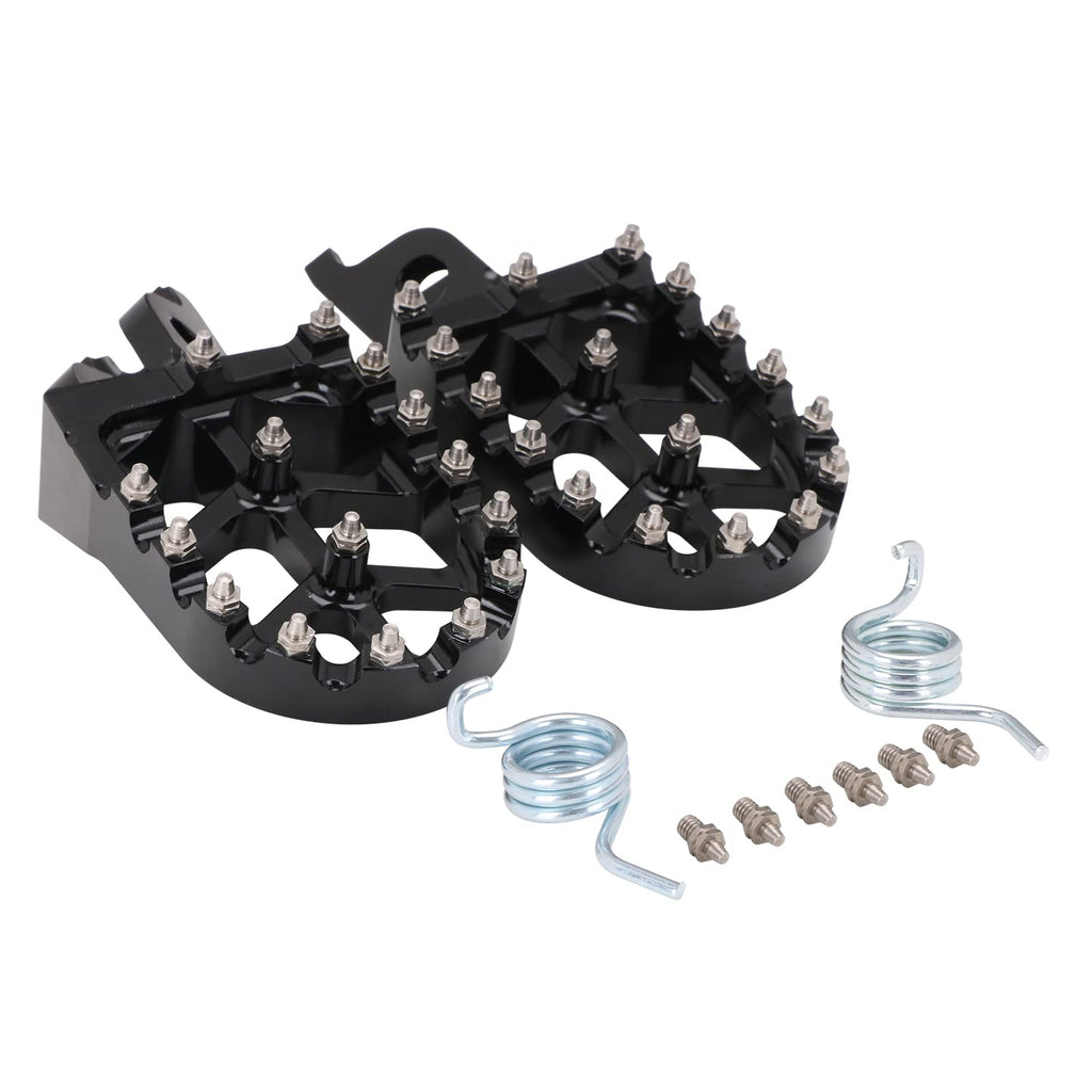 AnXin Dirt Bike Foot Pegs Motorcycle Footpegs Foot Pedals Rests CNC for KLX 110 KLX110 2002-2023 KLX110L 2010-2023 KX60 1998-2003 Pit Bike Black