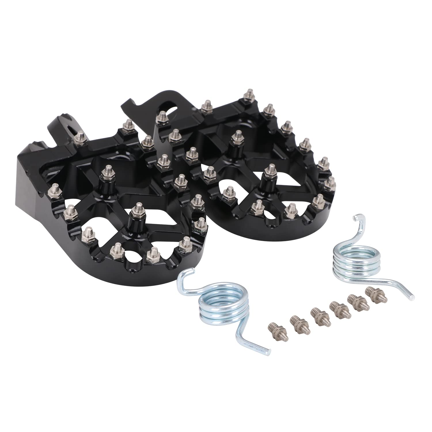 AnXin Dirt Bike Foot Pegs Motorcycle Footpegs Foot Pedals Rests CNC for KLX 110 KLX110 2002-2023 KLX110L 2010-2023 KX60 1998-2003 Pit Bike Black