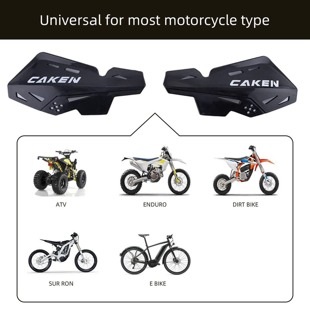 Universal 7/8" 22mm and 1 1/8" 28mm Handle Bar Hand Guards CNC Bracket for Dirt Bike Motocross ATV Scooter for CRF KLX KX LTR TRX SX SXF EXC XCW Grizzly Hawk 250 Bicycles-Red