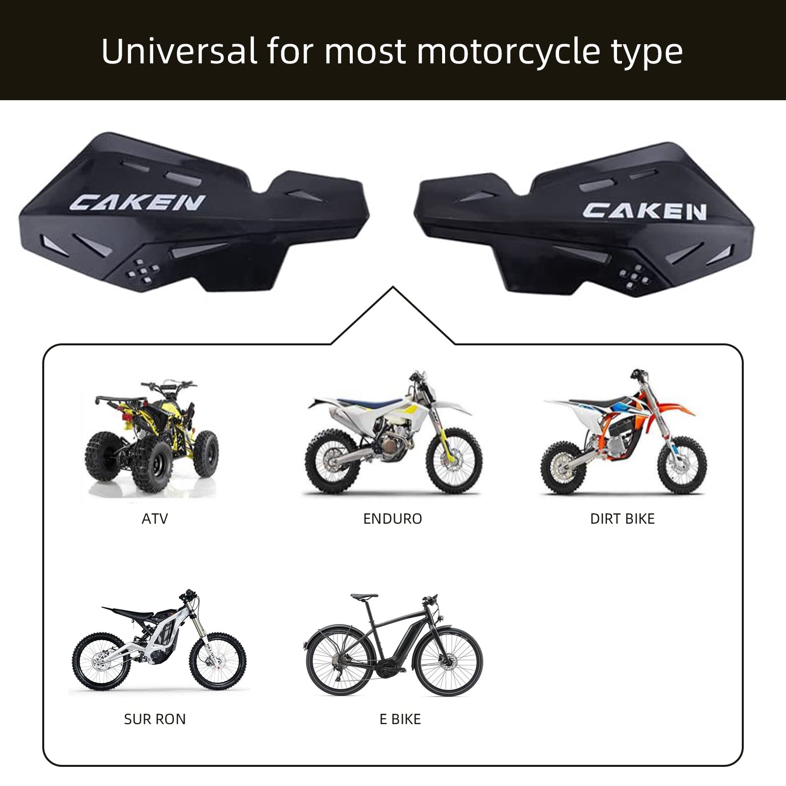 Universal 7/8" 22mm and 1 1/8" 28mm Handle Bar Hand Guards CNC Bracket for Dirt Bike Motocross ATV Scooter for CRF KLX KX LTR TRX SX SXF EXC XCW Grizzly Hawk 250 Bicycles-Red