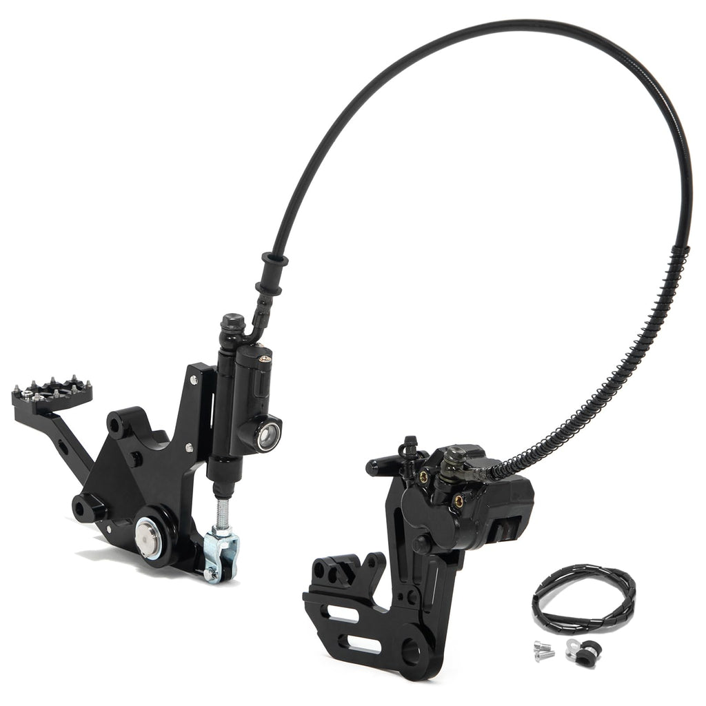 TOFR Hydraulic Rear Foot Brake Dual Caliper Bracket for Talaria Sting MX3 / R MX4 Mineral Oil Aluminum