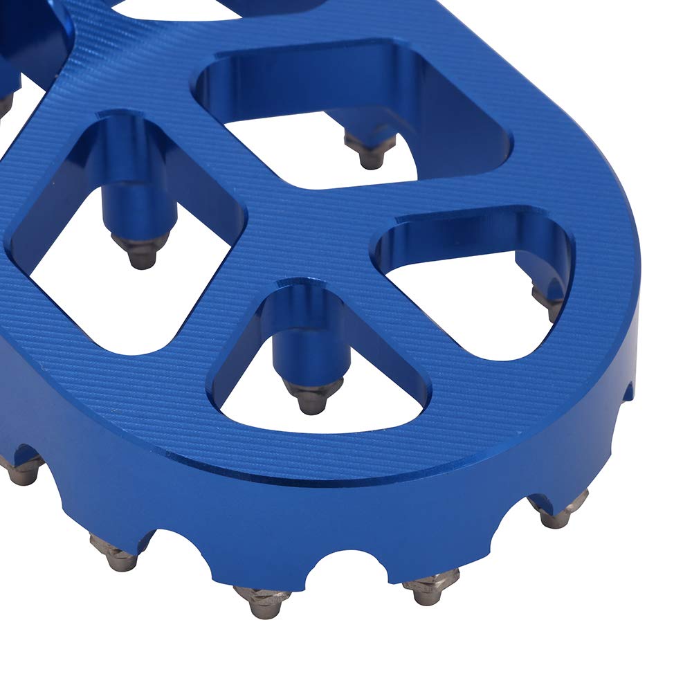 AnXin Dirt Bike Foot Pegs Motorcycle Footpegs Foot Pedals Rests CNC for TTR 110 TTR110 TTR 110E TTR110E 2011-2023 Pit Bike Blue