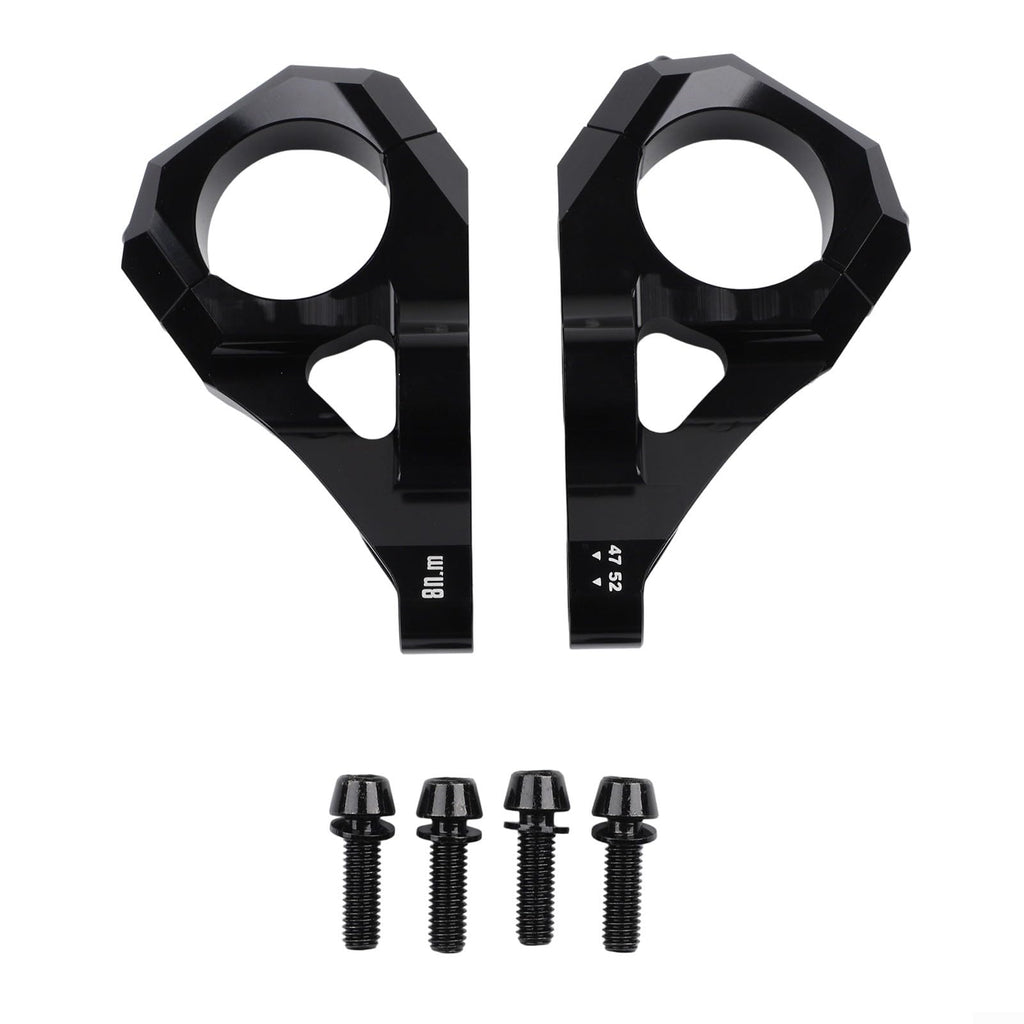 Direct Mount Stem 31.8mm 6061 Aluminium Alloy CNC For DH Dual Crown Fork Mountain Bike For Surron For Light Bee Dirt Bike, 35Mm Rise, Black/Purple/Orange/Silver(Black)