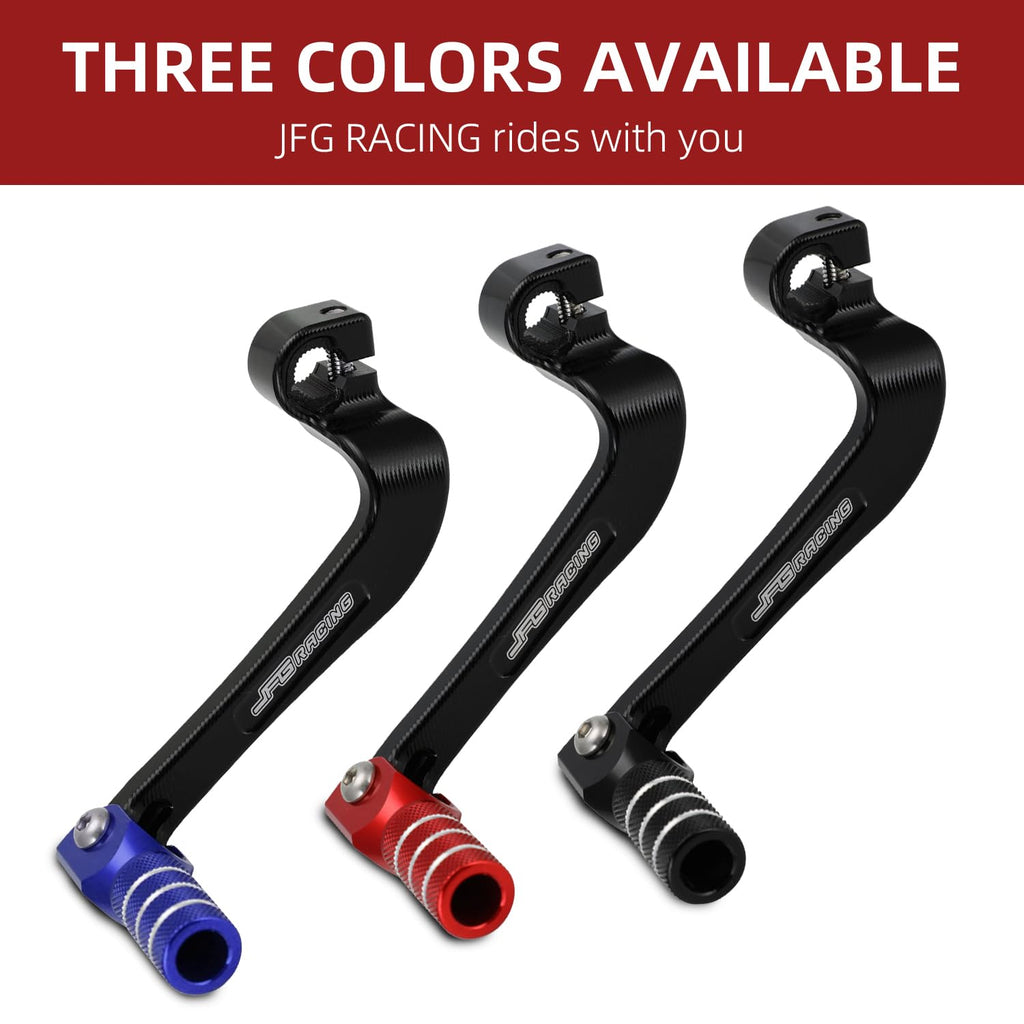 JFG RACING Motorcycle Gear Shifter Shift Lever Folding Tip CNC for CRF 110 CRF110F 2013-2023 TTR 110 08-09 11-21 Black