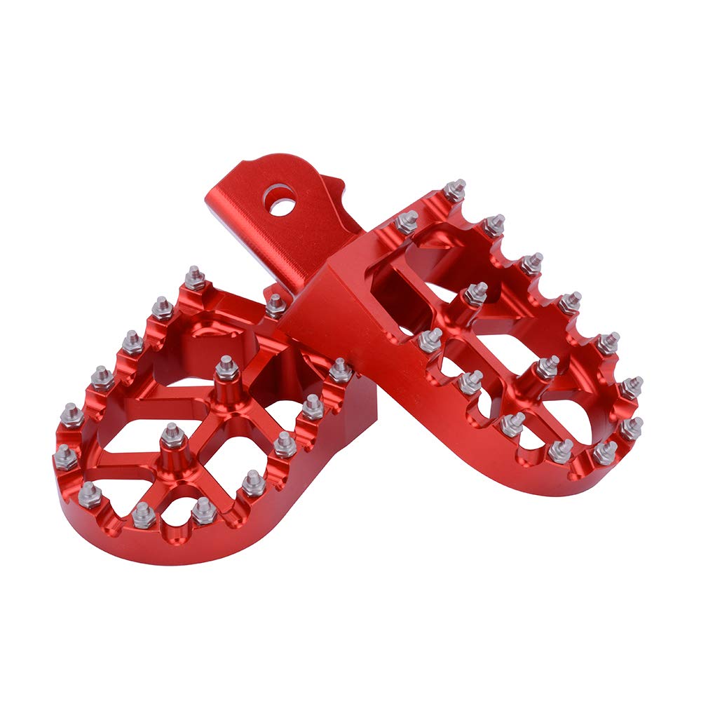 AnXin Dirt Bike Foot Pegs Motorcycle Footpegs Foot Pedals Rests CNC For CRF 110 CRF110F 2013-2022 CRF125F 2014-2023 Dirt Pit Bike Silver