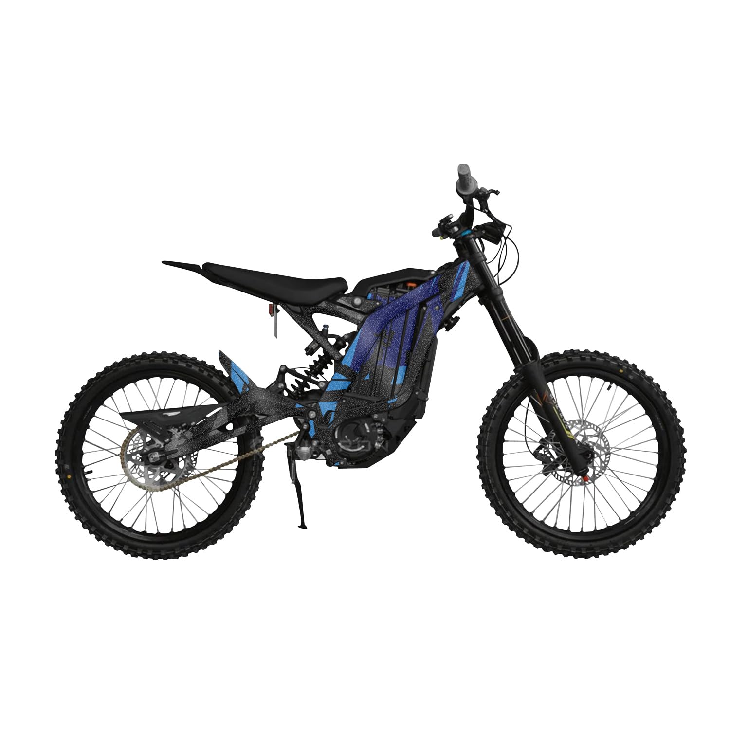 Glossy Glitter Surron Ultra Bee Graphics Kit Wrap - Blue Hex Parts - Sur-Ron Skin - Premium 3M Vinyl Protective Wrap Decal Cover - Easy to Apply | Crafted in The USA by MightySkins