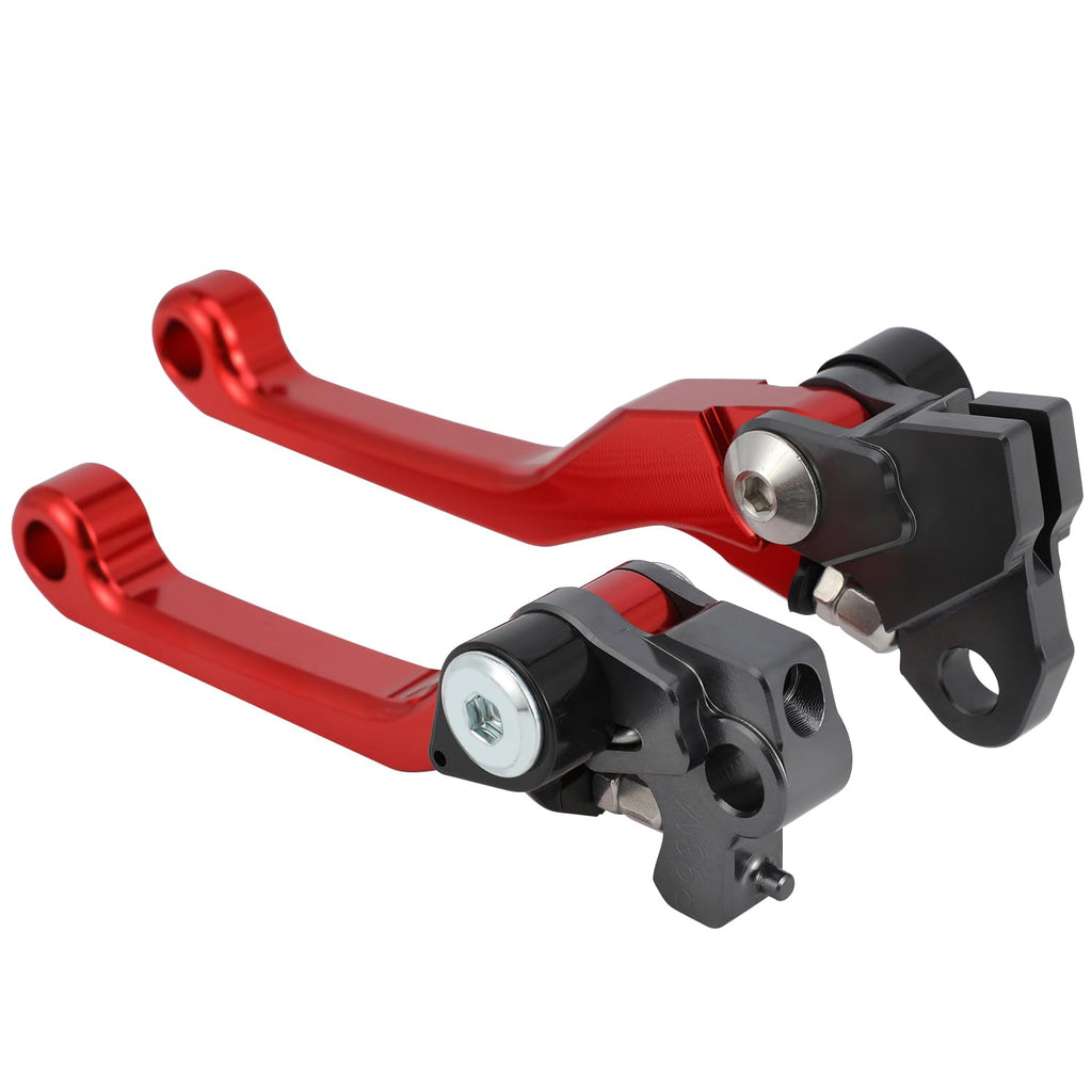 Brake Clutch Levers for KLX 110 KLX110 2002-2025 KLX110L 2010-2025 Dirt Pit Bike Adjustable CNC Lever Pivot Set Secure Vibrant Anodized Green