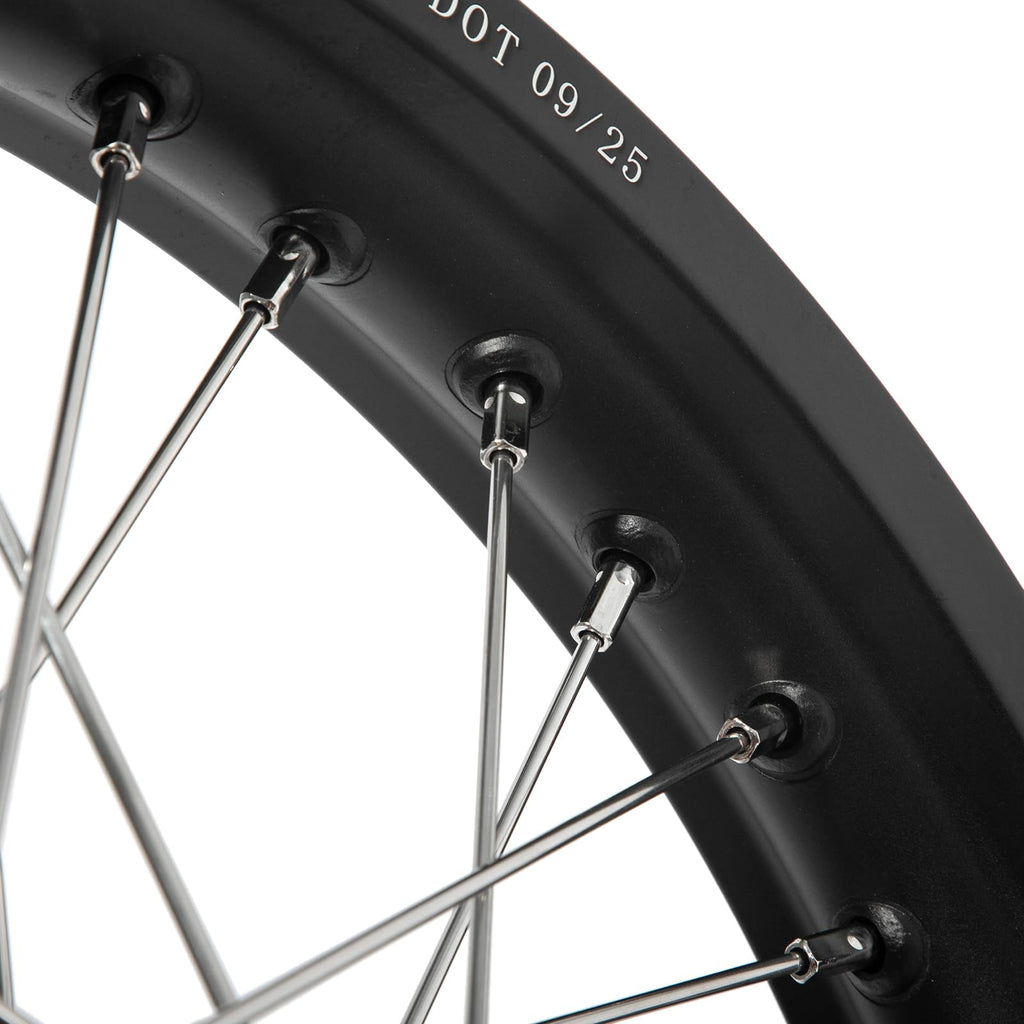 TOFR 17" Front Rear Spoke Wheels Rims Hubs Set for Surron Light Bee LBX Aluminum
