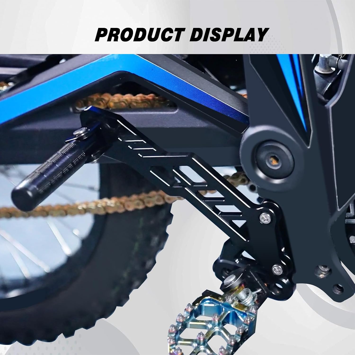 Dirt Bike Rear Foot Pegs for Talaria MX3/MX4/MX5，Passenger Pedal Bracket | CNC Aluminum Rest Footrests for Talaria MX3/MX4/MX5