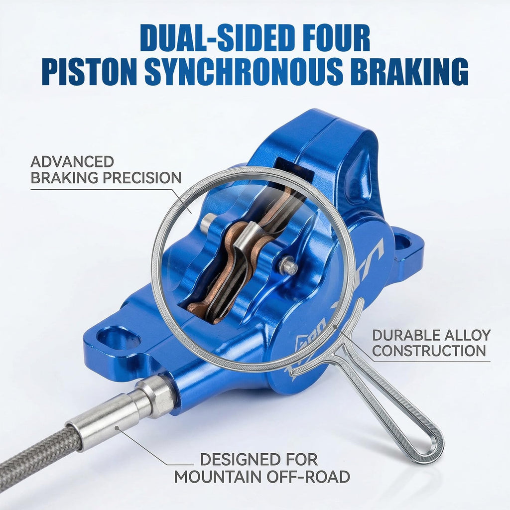 Front Rear Brake Kit for Sur-Ron, PSLER Upgraded Front Rear Brake Kit for Sur Ron Light Bee X Segway X160 X260 for Talaria XXX for Talaria Sting MX3 R MX4 for 79Bike Falcon M/E Ride Pro SS (Purple)