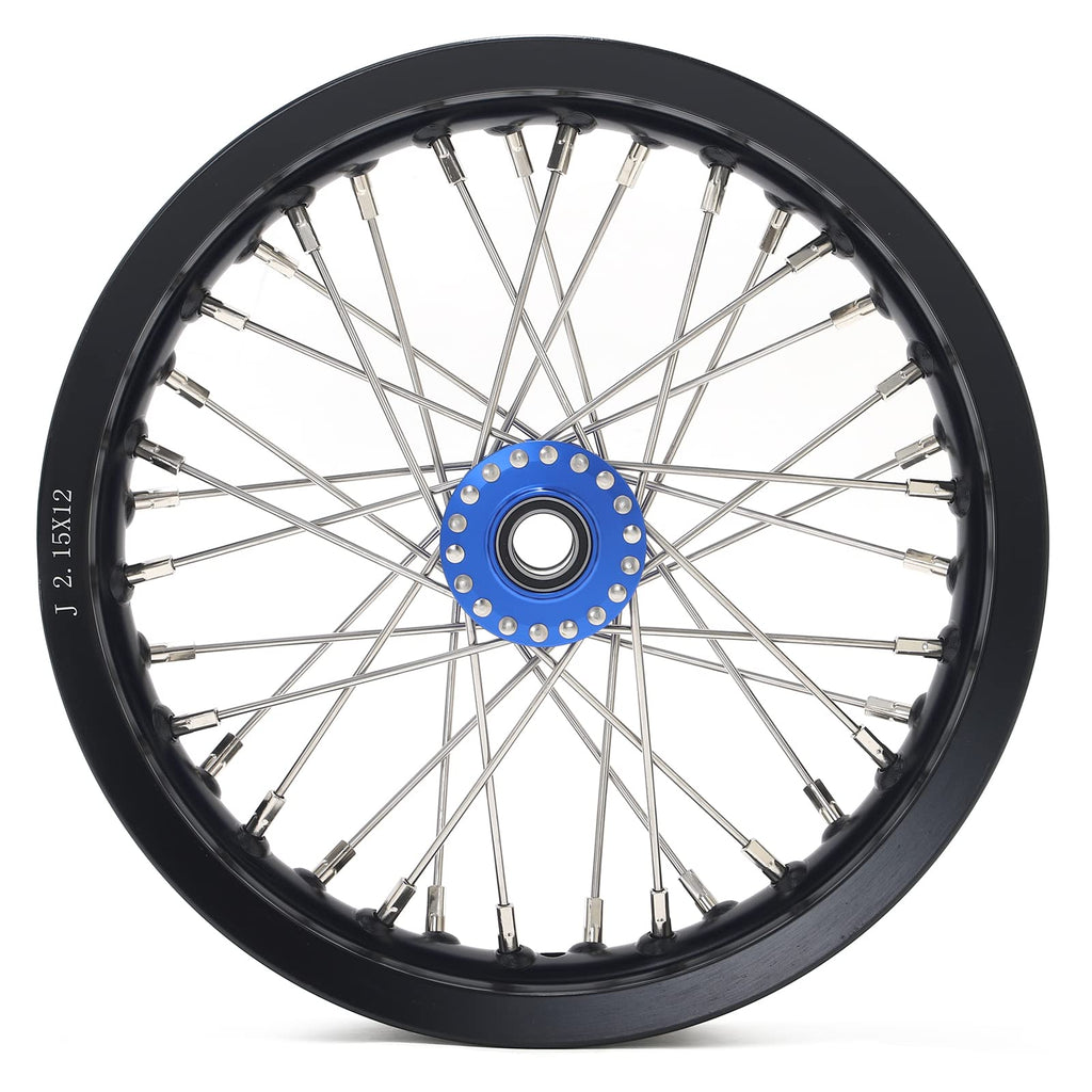 TOFR 17" Front Rear Spoke Wheels Rims Hubs Set for Surron Light Bee LBX Aluminum