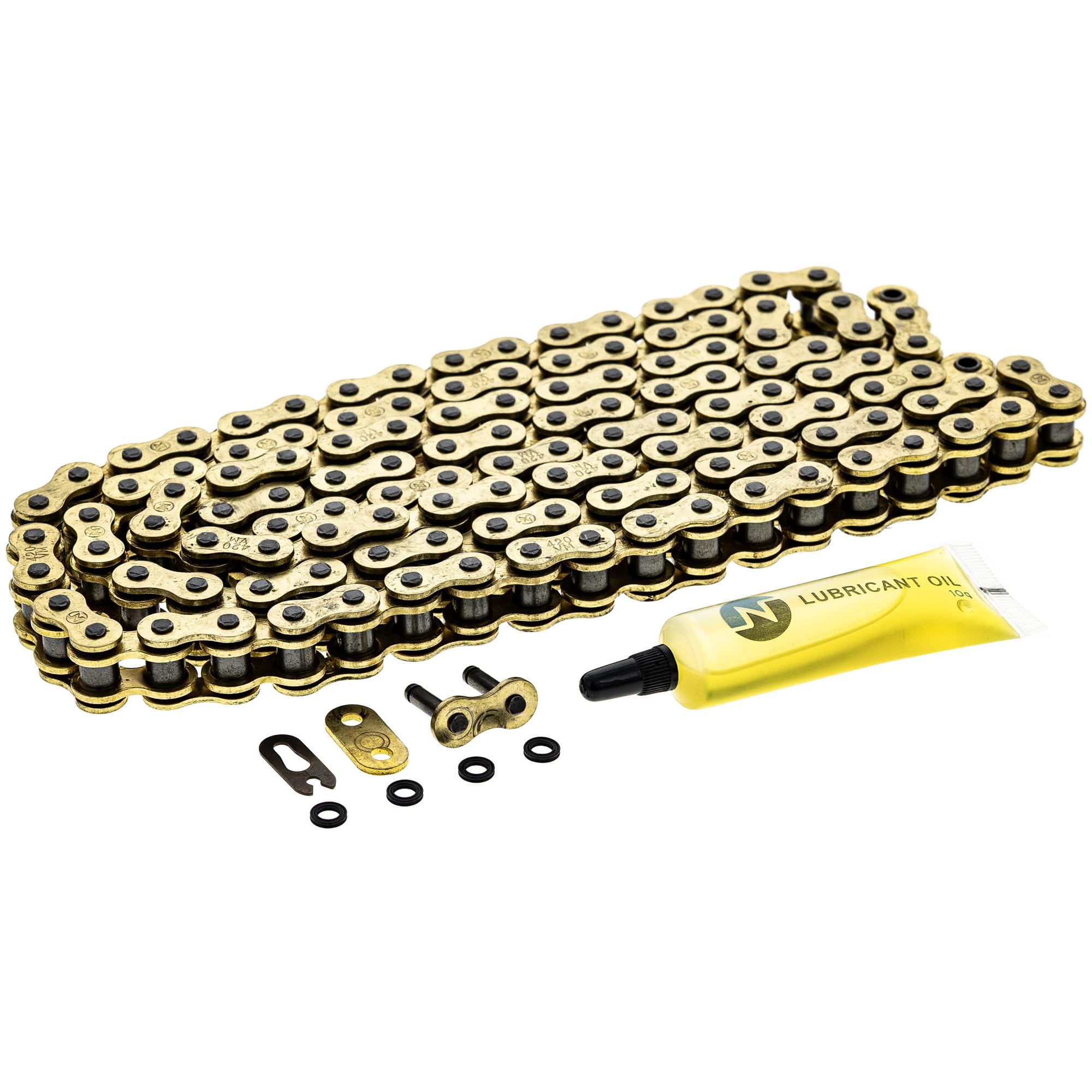 NICHE Gold 420 X-Ring Chain 108 Links with Connecting Master Link