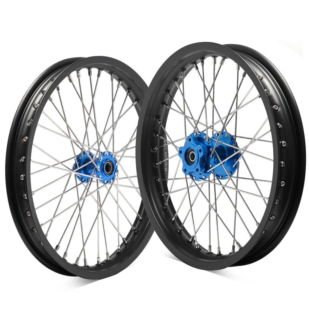 TOFR 17" Front Rear Spoke Wheels Rims Hubs Set for Surron Light Bee LBX Aluminum
