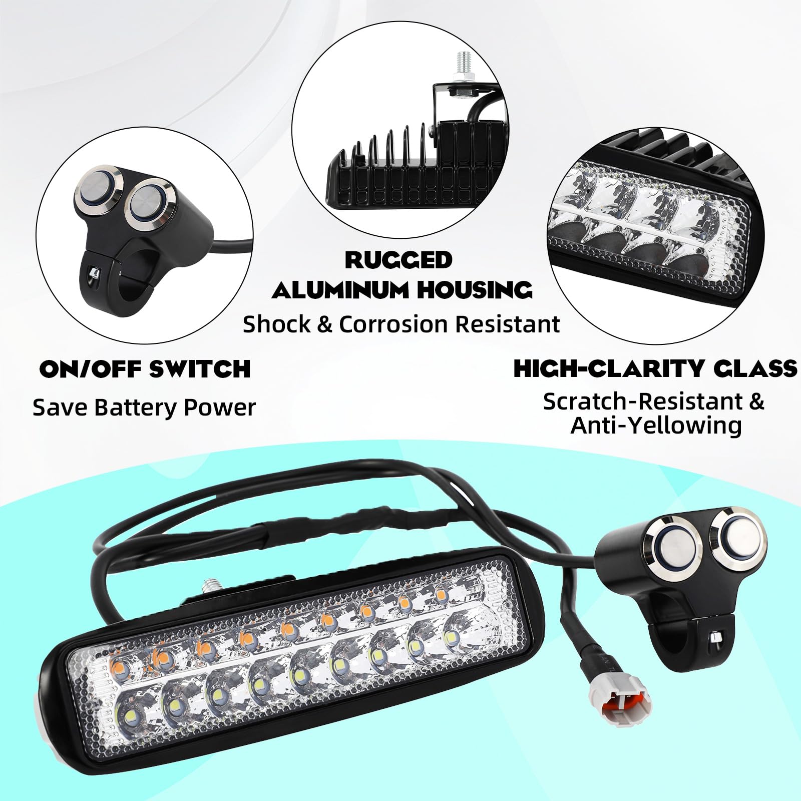 Funparts Surron Headlight Switch,Motorcycle Light On/Off Switch for Sur Ron LBX Light Bee X/S Talaria Sting MX3 Segway X260/X160 Electric Dirt Bike EBike