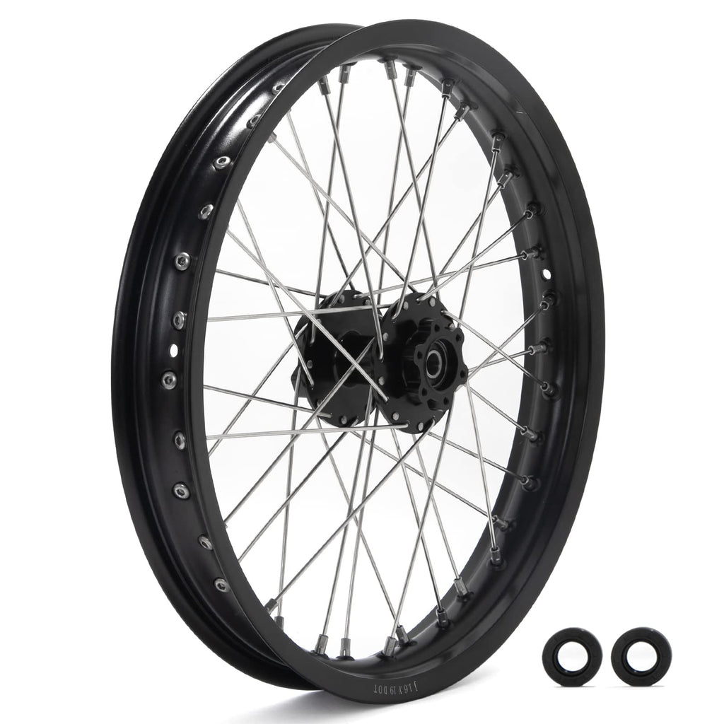 TOFR 17" Front Rear Spoke Wheels Rims Hubs Set for Surron Light Bee LBX Aluminum