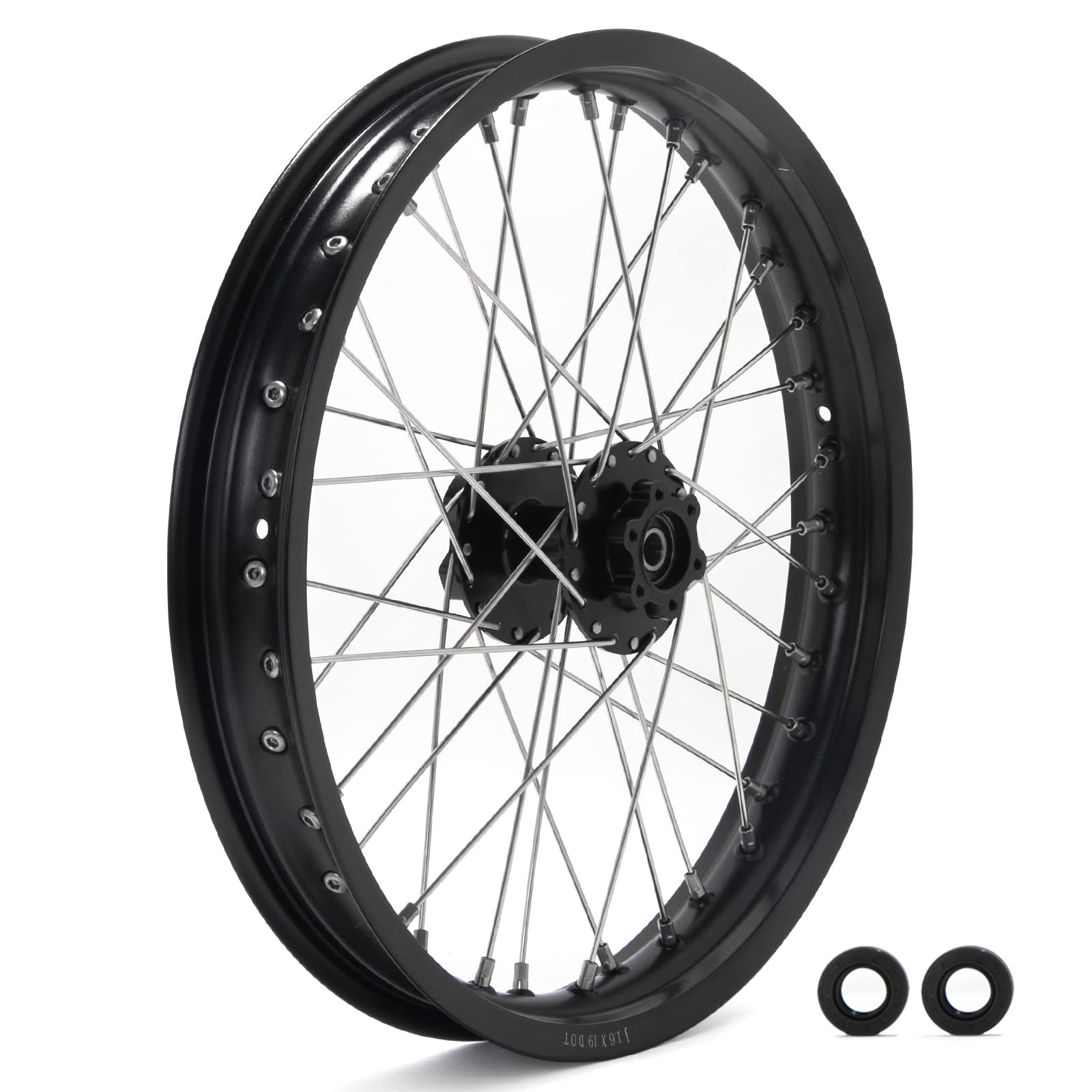 TOFR 12" x 2.15" Rear Wheel Rim Spoke Hub for Surron SUR-RON Light Bee X LBX for Segway X160 X260
