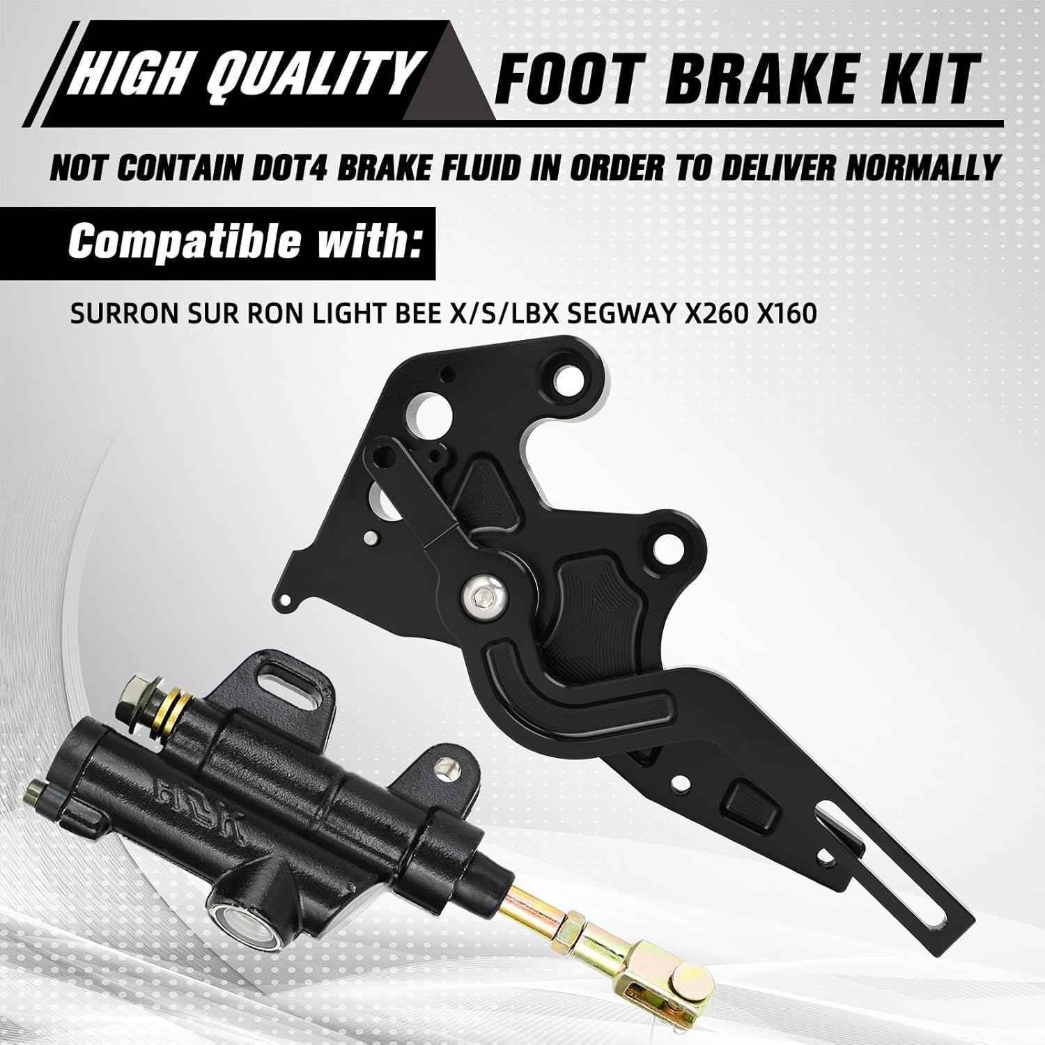 Electric Dirt Bike Hydraulic Foot Brake Pedal Lever Kit CNC for Surron LBX Sur Ron Light Bee X/S X260 X160