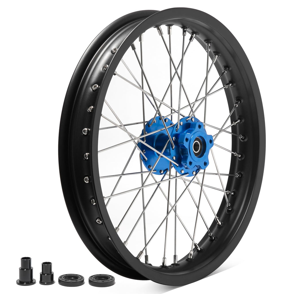 TOFR 17" Front Rear Spoke Wheels Rims Hubs Set for Surron Light Bee LBX Aluminum