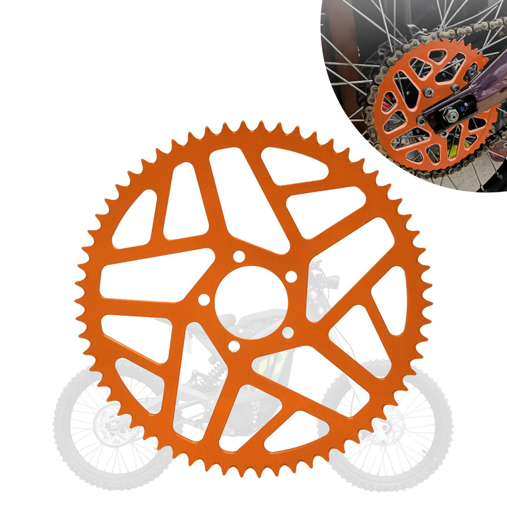Sprocket for Surron,60T Chain Sprocket for Dirt Bike Sur Ron Light Bee S/Light Bee X/X160/X260/Talaria Sting MX3/Talaria Sting R MX4 - Red