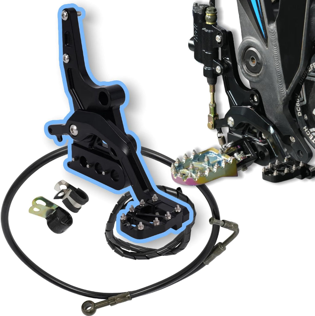 CHANGCHENG Dirt Bike Foot Pedal Lever Kit Aluminum CNC for Talaria Sting MX3 MX4 Electric Dirt Bike Black