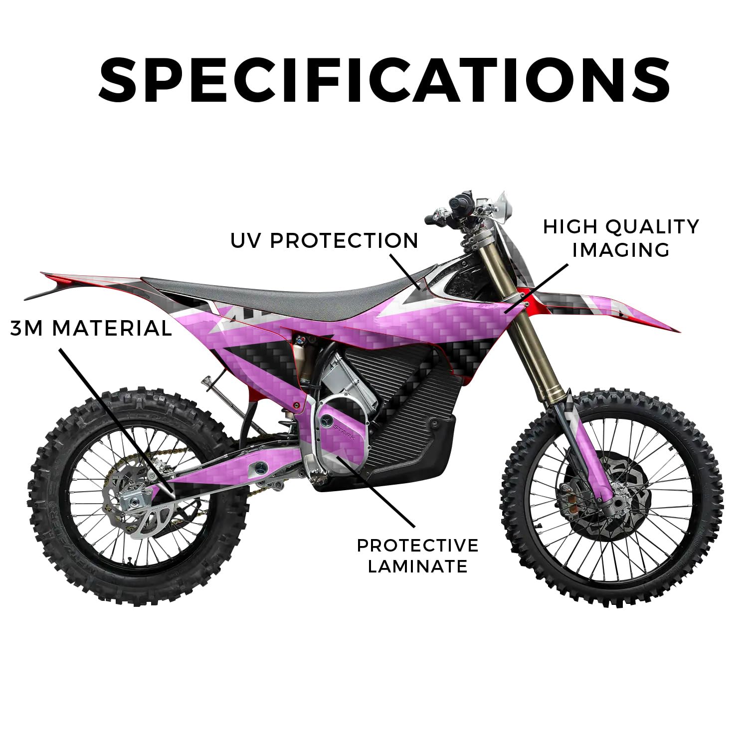 Glossy Glitter Surron Ultra Bee Graphics Kit Wrap - Blue Hex Parts - Sur-Ron Skin - Premium 3M Vinyl Protective Wrap Decal Cover - Easy to Apply | Crafted in The USA by MightySkins
