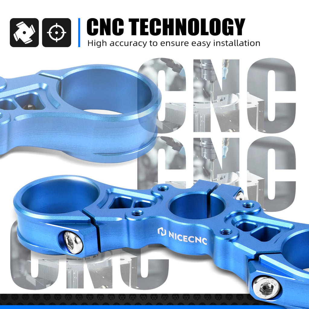 NICECNC Black Upper Triple Clamp Top Link Plate Bracket Compatible with Surron Light bee X/S See Fitment Off-Road Motorcycle Modified Upper Plates