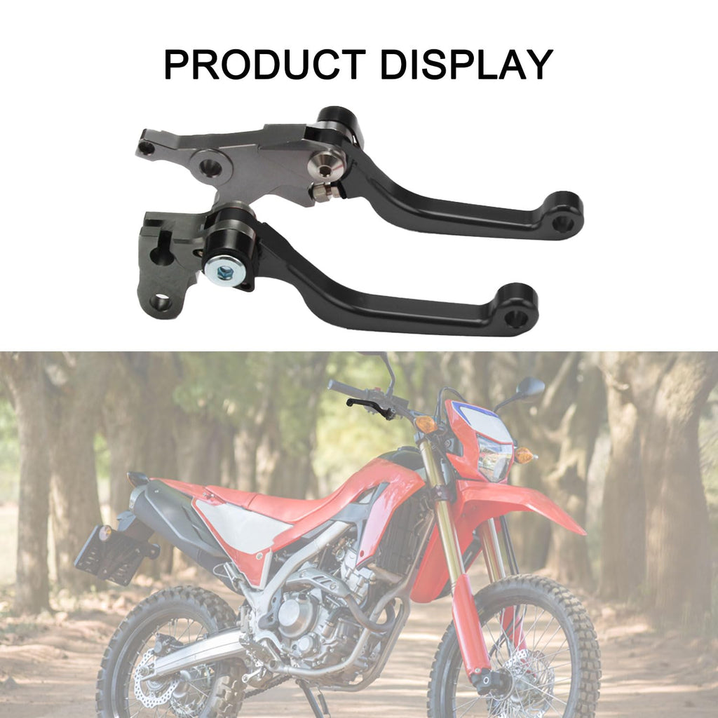 Brake Clutch Levers for KLX 110 KLX110 2002-2025 KLX110L 2010-2025 Dirt Pit Bike Adjustable CNC Lever Pivot Set Secure Vibrant Anodized Green