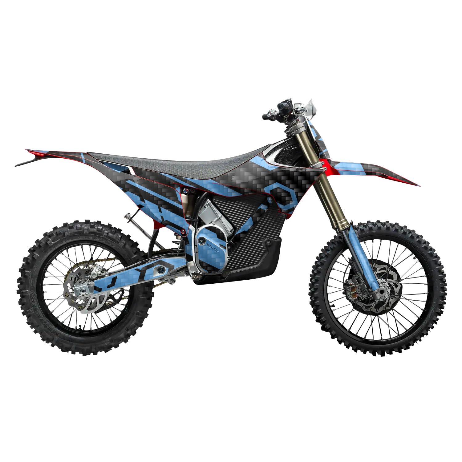 Glossy Glitter Surron Ultra Bee Graphics Kit Wrap - Blue Hex Parts - Sur-Ron Skin - Premium 3M Vinyl Protective Wrap Decal Cover - Easy to Apply | Crafted in The USA by MightySkins