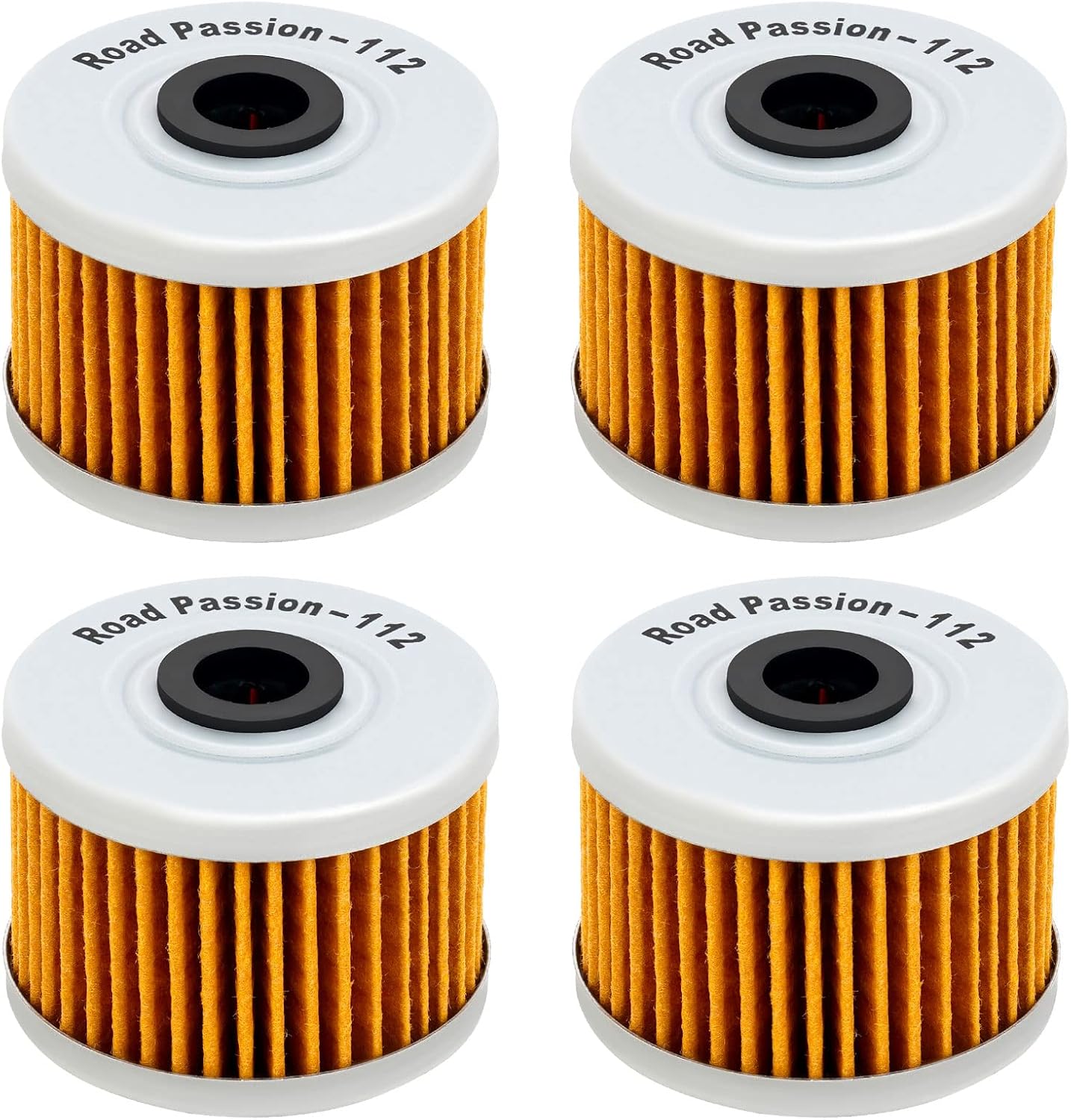 Road Passion Oil Filter for KSR110 2002-2011 KLX110 2002-2016 KLX140 2008-2016 KLX250 1990 1991 1992 KLX250R 1991-1997(pack of 4)