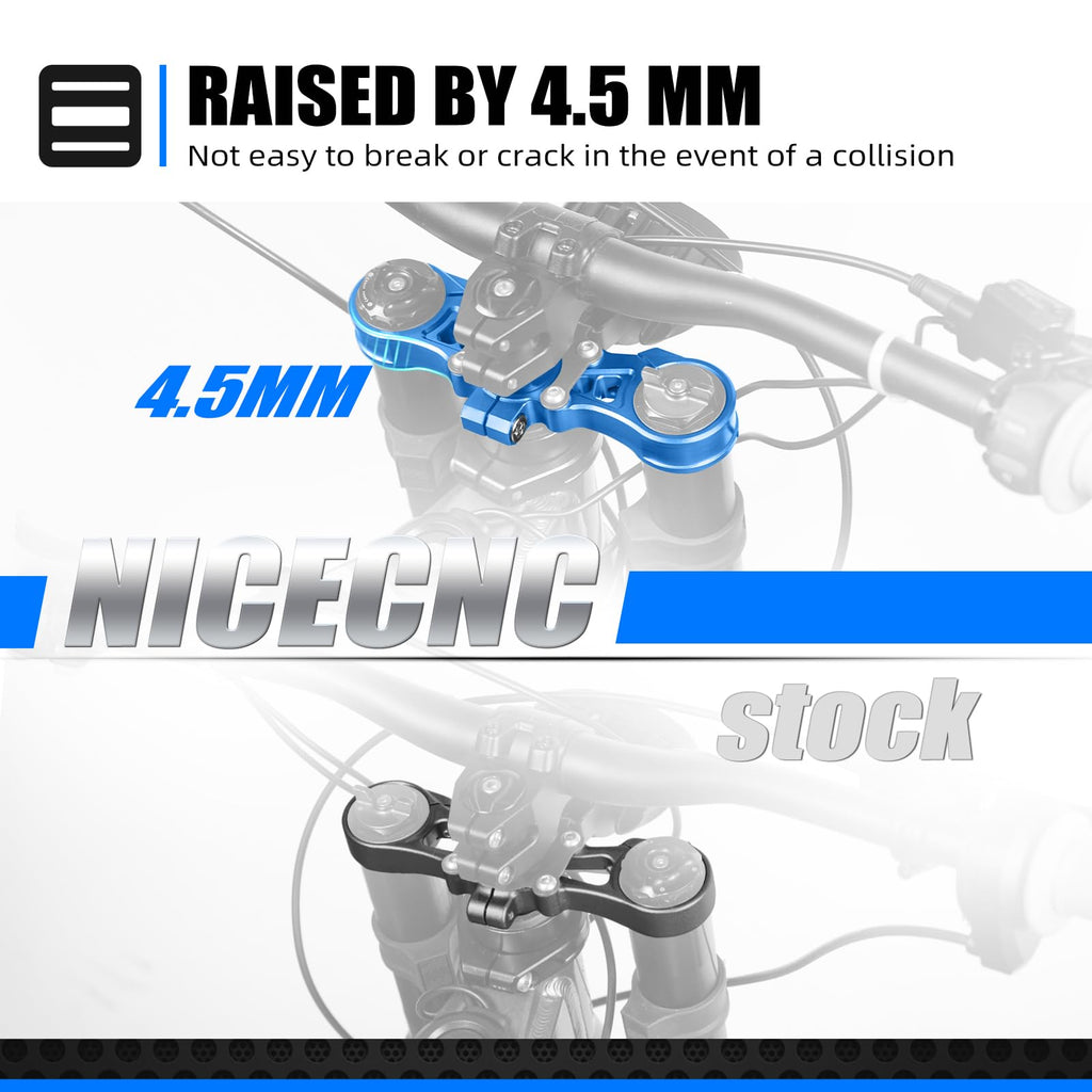 NICECNC Black Upper Triple Clamp Top Link Plate Bracket Compatible with Surron Light bee X/S See Fitment Off-Road Motorcycle Modified Upper Plates
